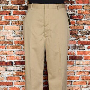 DEADSTOCK - Vintage 80s Khaki Brown TJW By MERVYN'S Dress Pants - 42 X 32